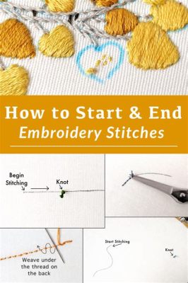 How to End a Stitch Embroidery: Techniques and Considerations